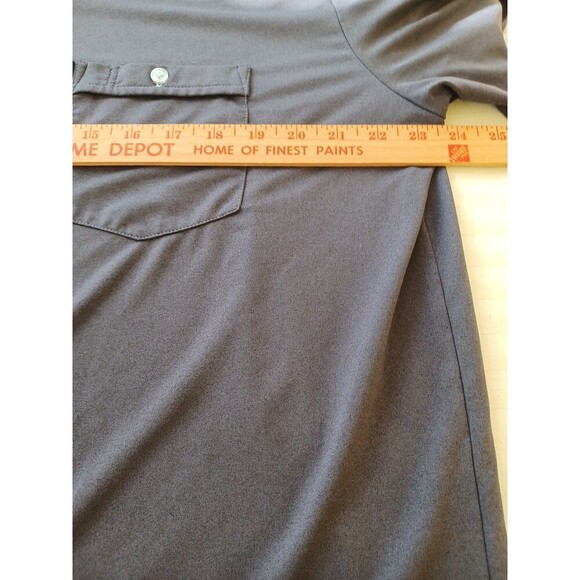 Live Forever Performance golf shirt mens XL navy pocket short sl. sporty office - Picture 8 of 9